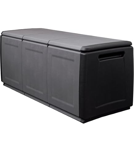 Amazon | ガーデンマスター ベンチストッカー スチール製 グレー つ304