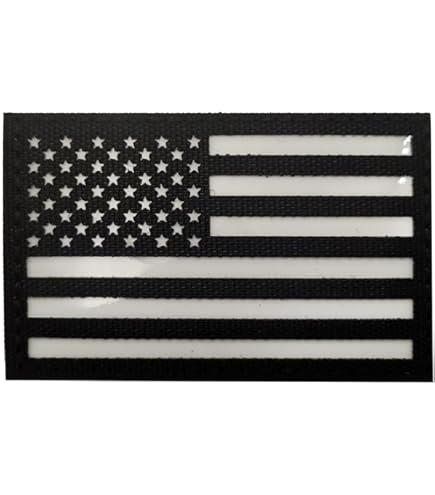 Amazon | ベルクロ PVC 低視認性 アメリカ国旗 US フラッグ 星条旗