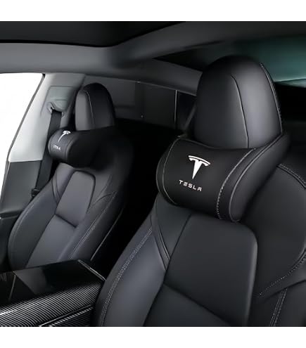 Amazon.co.jp: 【新登場 テスラ ヘッドレスト 腰クッション】テスラ 車