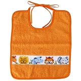 フェイラー FEILER スタイ よだれかけ BIB JUNGLE ビブ ジャングル リボン結びタイプ オレンジ【並行輸入品】