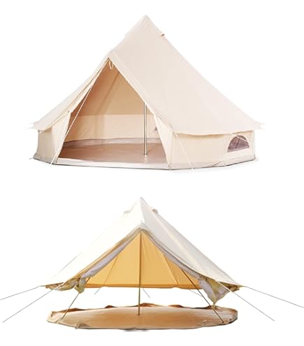 新品・送料無料】グランデ テントコットン 素材直径5m8人就寝用 