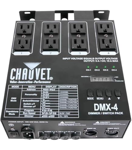 ELATION DP~DMX 20L DMX調光ユニット、舞台、ステージ用動作品 ELATION（イレーション）DPDMX20L ステージ用調光器（調光ユニット