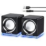 【ARVICKA】pcスピーカー USBスピーカー6W 大音量/ テレビ/PC/タブレット/スマホ対応 [並行輸入品]