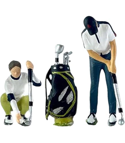 Amazon.co.jp: Oshhni 1/64 樹脂ゴルファー ミニチュア