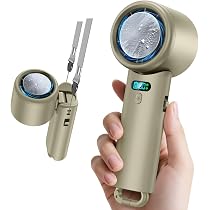 Amazon | 携帯扇風機 超高速暴風 【-25℃瞬間冷却・10000mAh大容量