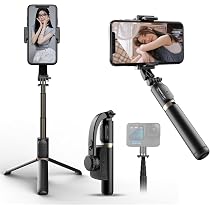Amazon | 【2026年 手ブレ防止ジンバル自撮り棒】 スマホジンバル 三脚