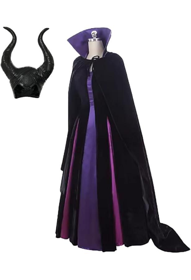 Amazon.co.jp: [NC] スイカ コス マレフィセント コスプレ用衣装 牛角