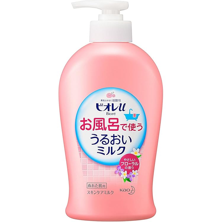 花王 ビオレｕ　お風呂で使う　うるおいミルク　フローラル　３００ｍｌ×12パック Amazon | 花王 ビオレu お風呂で使ううるおいミルク やさしい