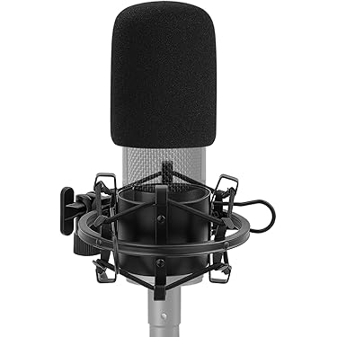 ＊ショックマウント マイク 金属製 ブラック Amazon | Auphonix ショックマウント Blue Yeti and Snowball