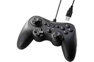 エレコム ゲームパッド 有線 Xinput Xbox系配置 連射 スティックモード切替 軽量 ブラック JC-GP20XBK