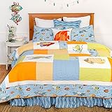 高級特大キルト、高級特大キルト、Sea Life Full/Queen 3 Piece Set ブルー 82159.3FQSET