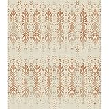 York Wallcoverings ve7043 Patina Vie shangri-laファン壁紙、オレンジ