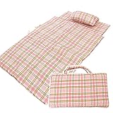 お昼寝布団セット チェック柄 7点セット ピンク