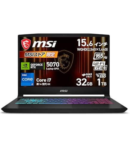 i7搭載★激安ゲーミングPCセット15 Amazon.co.jp: MSI ゲーミングノートPC Katana 15 HX 【Core i7 HX