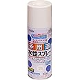 アサヒペン 塗料 ペンキ 水性多用途スプレー 300ML ミルキーホワイト 水性 多用途 スプレー ツヤあり いろいろな物に塗れる だ円吹き パターン変更ノズル ガス抜きキャップ付き 非危険物（消防法上） 日本製