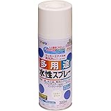 アサヒペン 塗料 ペンキ 水性多用途スプレー 300ML ミルキーホワイト 水性 多用途 スプレー ツヤあり いろいろな物に塗れる だ円吹き パターン変更ノズル ガス抜きキャップ付き 非危険物（消防法上） 日本製