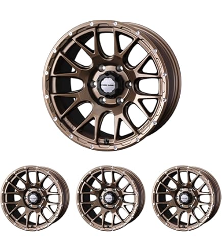 20インチ ブロンズ 5スポークホイール 4本セット 8.5j 114.3 車用
