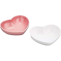 ル・クルーゼ(Le Creuset) 深皿 ハート・ディッシュ(S) ローズクォーツ ホワイトラスター 耐熱 耐冷 電子レンジ オーブン 対応 2枚 入り 結婚祝い 記念日 ブライダル ギフト プレゼント 引出物 オーブン皿 耐熱皿 【日本正規販売品