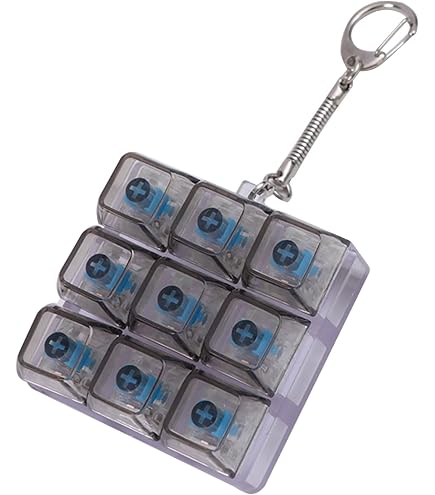 Amazon.co.jp: キーチェーン キーボード形 フィジェットトイ 9キー