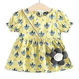 YY-Natuhi ベビー服 子供服 女の子 ワンピース ドレス キッズ 女児 かわいい ふわふわ スカート 入園式 卒園式 赤ちゃん 七五三 発表会 ベビースーツ 春夏 半袖 向日葵 パイナップル 