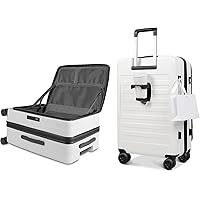 Amazon | [meer] スーツケース フロントオープン 片開き 拡張