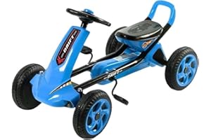 KOKUMON 足こぎ ゴーカート 四輪バギー 乗用玩具 クレイジーカート 足こぎ自動車 男の子 女の子 屋内と屋外 遊具 おもちゃ 玩具ペダルは3～8歳の男の子や女の子 室内や屋外の遊具に適しています 誕生日 クリスマス
