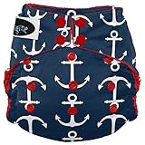 Imagine Baby Products Stay Dry All-In-One Snap Diaper, Overboard by Imagine Baby Products