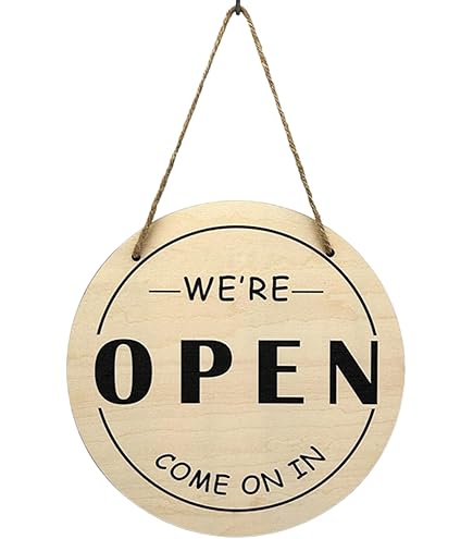 Amazon | アクリル製看板 200mm×200mm OPEN CLOSED 準備中 営業中 両面