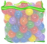 100 Non-Toxic Crush Proof Quality Balls w/ Mesh Tote