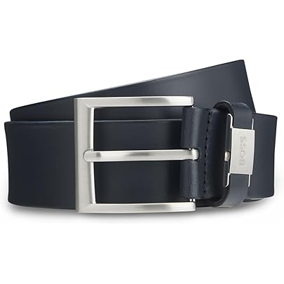 Amazon | [BOSS] [ボス] イタリアンレザー ガンメタルバックル