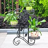 アイロン床フラワーポットフレーム多層屋内と屋外ヨーロッパスタイルバルコニーフラワーラックとバスケットリビングルームを吊るす ( 色 : #2 )