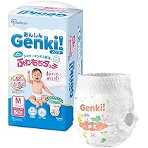 Amazon.co.jp: 【パンツ Mサイズ】Genki! おむつ 50枚入