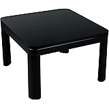 電響社 ZEPEAL(ゼピール) カジュアルこたつ60cm DK-K6023-BK 正方形 一人暮らし 天面リバーシブル 木目調 カジュアル