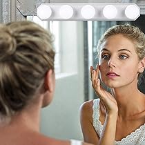 送料無料【新品】女優ドレッサー LEDライト　3色調光 LEDライト付き 女優ドレッサー スツールセット 3色ライト 照明