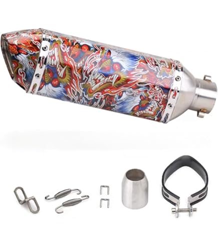 Amazon | FIRECARP バイク用 中間パイプ エキゾーストパイプ