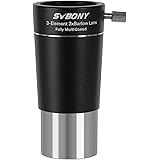 SVBONY SV213 バローレンズ 3X 1.25インチ 3枚玉レンズ アポクロマート FMCコーティング メタル素材 フィルタースレッド付き 望遠鏡アクセサリー 惑星撮影用