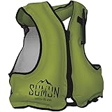 SUMUN ライフジャケット フローティングベスト 川遊び 釣り 海 シュノーケリングベスト 手動膨張式 エア 救命胴衣 マリンスポーツ 防災 台風 常備品 大雨 男女兼用 大人用