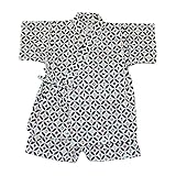 【SiShuNon/SKAPE】カエル・マリン柄甚平スーツ エスケープ 男の子 カエル マリン 総柄 夏祭り お祭り 甚平 110 1 ｵﾌﾎﾜｲﾄ