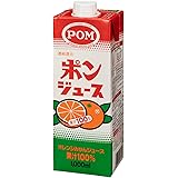 えひめ飲料 POM ポンジュース オレンジ スクエア 1L×6本 ボトル