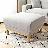 岩附(IWATSUKI) ソファ グレー オットマン 足置き 1人掛け 布地 北欧 完成品 カーラ calra IW-704