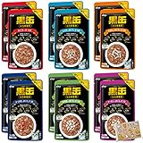 黒缶 パウチ ゼリータイプ 6種バラエティーセット 70g 各2コ【計12コ】YuZuNポケットティッシュ付き ドッグフード 黒缶パウチ 犬