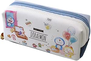Amazon Co Jp ドラえもん 筆箱 ツインファスナー ペンケース 50周年記念 ピクニック 文房具 オフィス用品