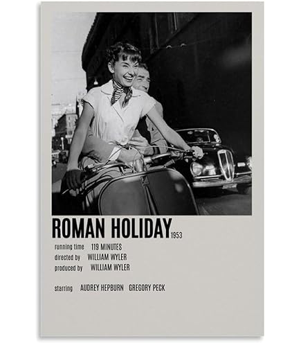 Amazon.co.jp: ポスター 映画 ローマの休日 オードリー・ヘプバーン B3
