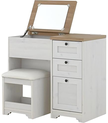 Anri(アンリ) デスクドレッサー ANK70-80D【完成品タイプ】イス無し Amazon｜Anri(アンリ) デスクドレッサー ANK70-80D【完成品タイプ