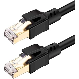Linkinperk CAT8 LANケーブル、カテゴリー8ケーブル40Gbps 2000MHz 超高速インターネットケ…