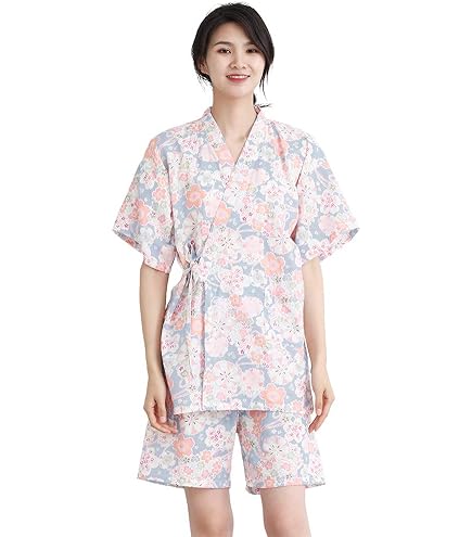 Amazon.co.jp: バイカラー甚平 くすみパープルネイビー 130cm