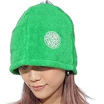Amazon.co.jp: [SAUNA VIBES] サウナハット 2色セット 女性に人気