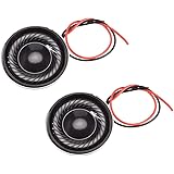 uxcell ステレオスピーカー 内蔵マグネットスピーカー ラップトップスピーカー 2W 8 Ohm 28mm直径 2個入り