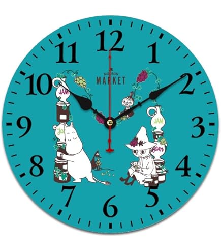ムーミン　壁掛け時計 Amazon.co.jp: ムーミン 掛け時計 PVC壁掛け時計 静音 連続秒針