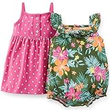Carter's(カーターズ) 水玉ワンピース＆トロピカルプリントサンスーツセット 12M(9-12ヶ月) [並行輸入品] [ウェア&シューズ]